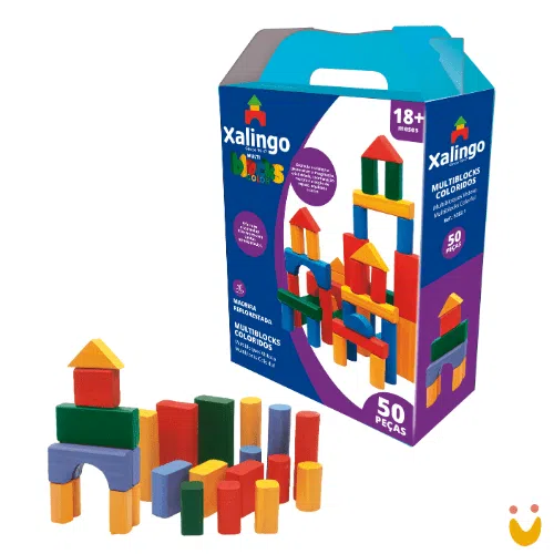 Brinquedo-educativo-Multiblox-ludopia Multi Blocks Coloridos - Imagem 1