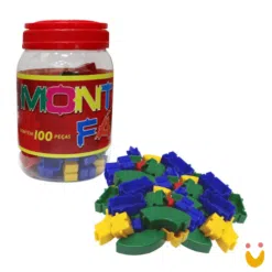 Monta Fácil - Pote com 100 peças
