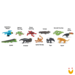 Tubo de miniatura - Animais da Floresta Tropical