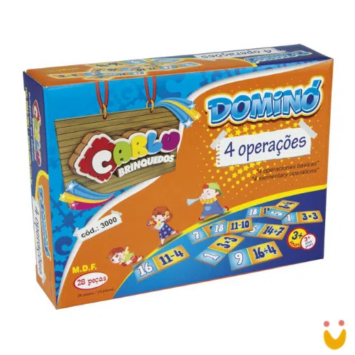 brinquedo-educativo-pedagogico-domino-4-operacoes-ludopia Dominó 4 Operações - Imagem 1