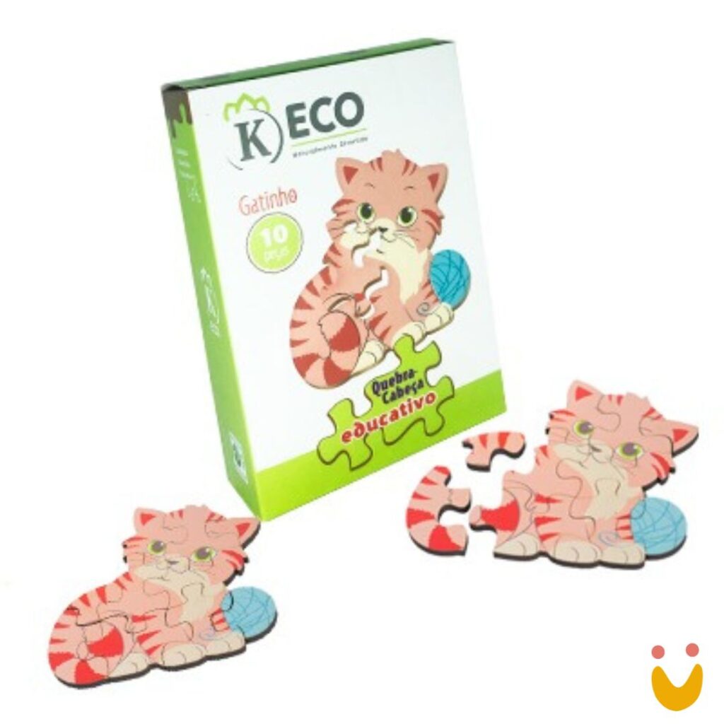 Quebra cabeças 10 peças – Gatinho