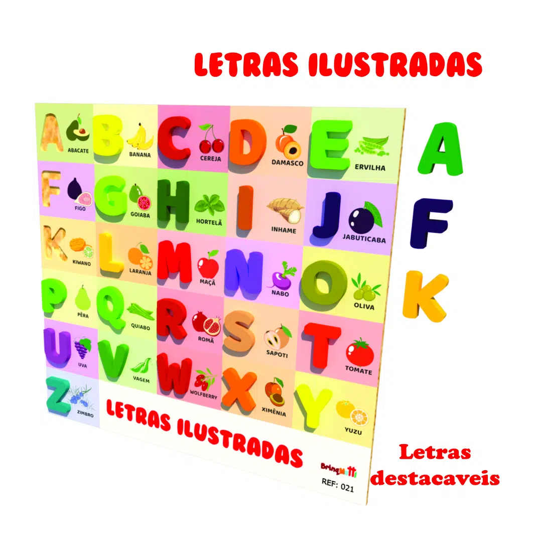 brinquedo-educativo-pedagogico-letras-ilustradas-ludopia Letras Ilustradas - Imagem 1