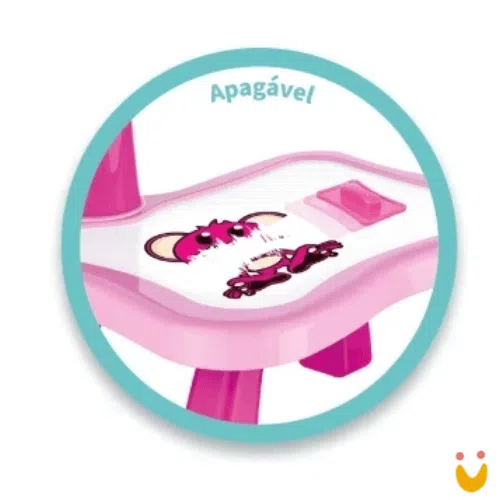 Mesa Projetora Para Desenhar Rosa Play e Learn Multikids - Imagem 3