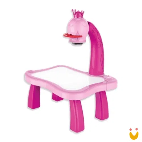 Mesa Projetora Para Desenhar Rosa Play e Learn Multikids - Imagem 2