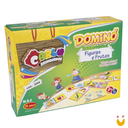 Dominó Figuras e Frutas - Imagem 1