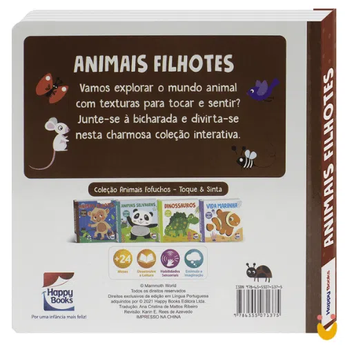 Livro Animais Fofuchos - Toque e Sinta: Animais Filhotes - Imagem 3