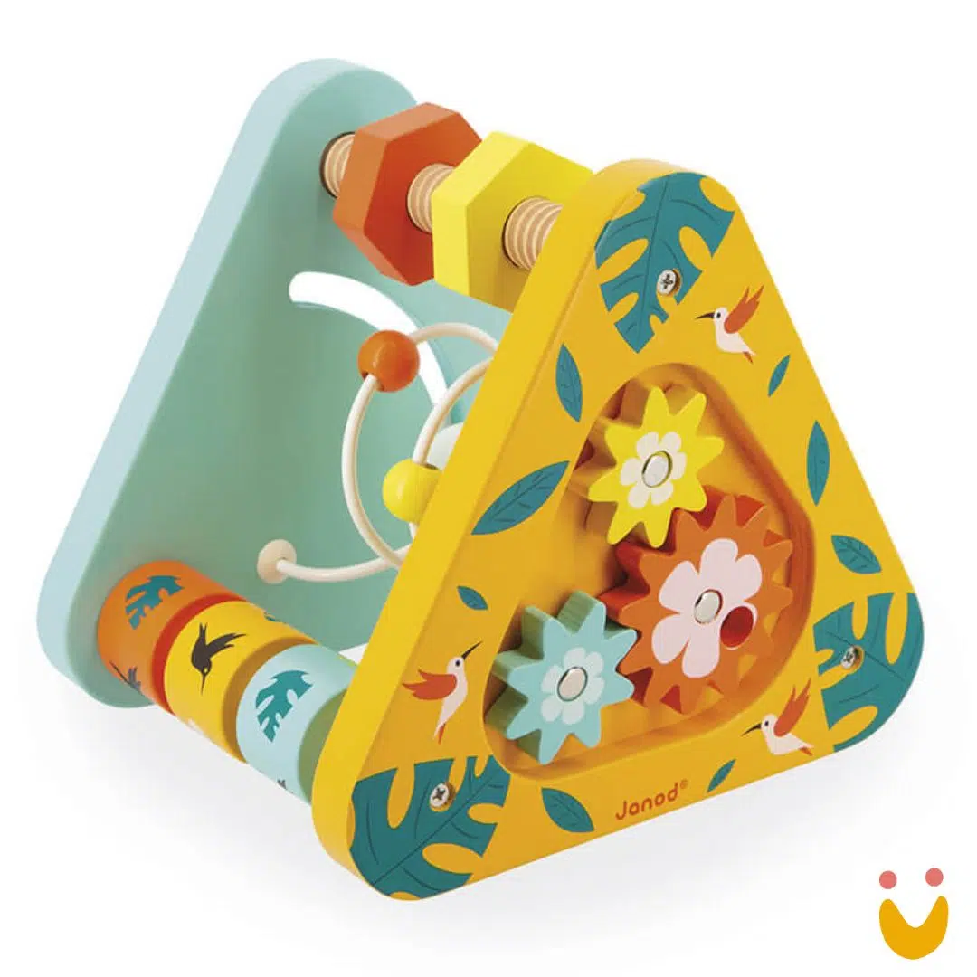 Brinquedo-educativo-triangulo-multiatividades-tropik-janod-ludopia-4 Triangulo Multi Atividades Tropik - Imagem 1