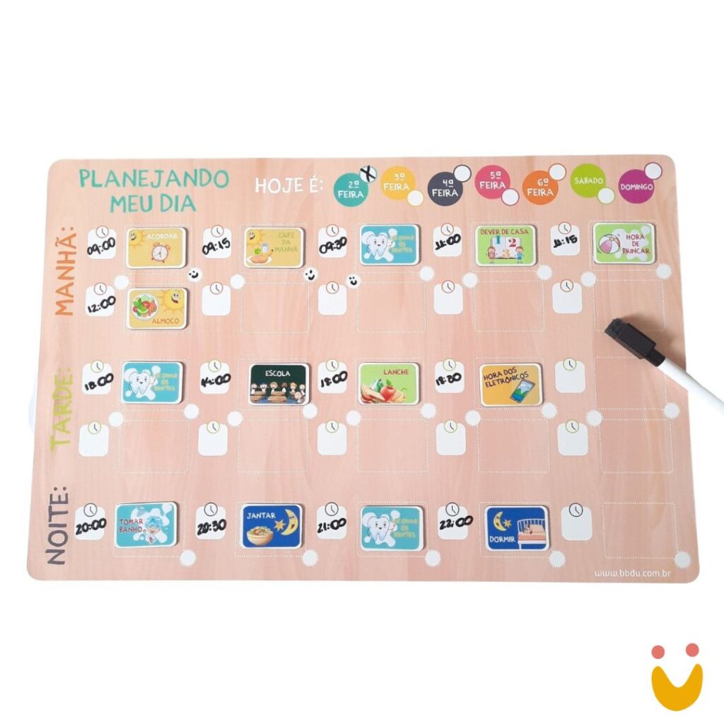 Quadro Planejando Meu Dia