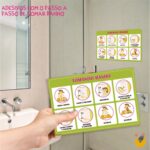 Adesivo Passo a Passo - Tomando Banho - Menina