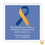 Adesivo Sinalizador de Vaga Especial - Síndrome de Down