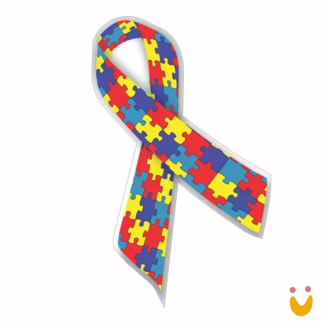 Adesivo Laço Autismo - Imagem 1