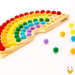 Arco-íris de Pompons - Colorido