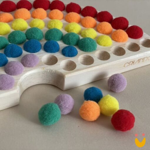 Arco-íris de Pompons - Colorido - Imagem 3