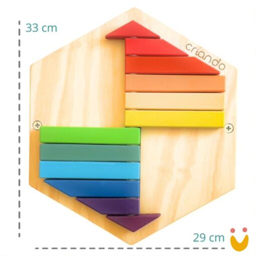 Painel Sensorial Colmeia - Barras Horizontais - Imagem 2