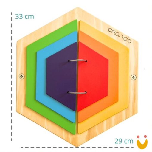 Painel Sensorial Colmeia - Folhas Hexagonais - Imagem 4
