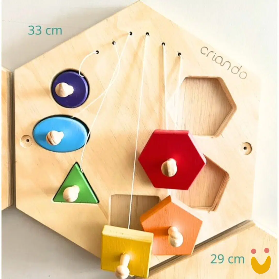 Painel Sensorial Colmeia - Formas de Encaixe - Imagem 3