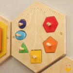 Painel Sensorial Colmeia - Formas de Encaixe