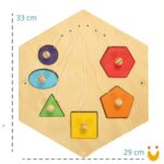 Painel Sensorial Colmeia - Formas de Encaixe - Imagem 2