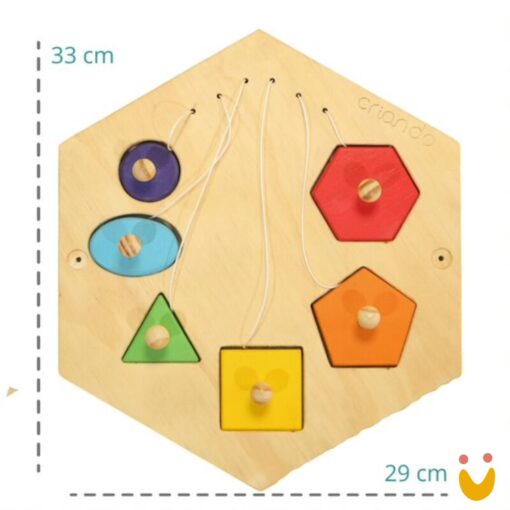 Painel Sensorial Colmeia - Formas de Encaixe - Imagem 2