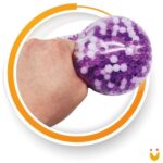 Bola de apertar 10cm com bolinhas - Imagem 3