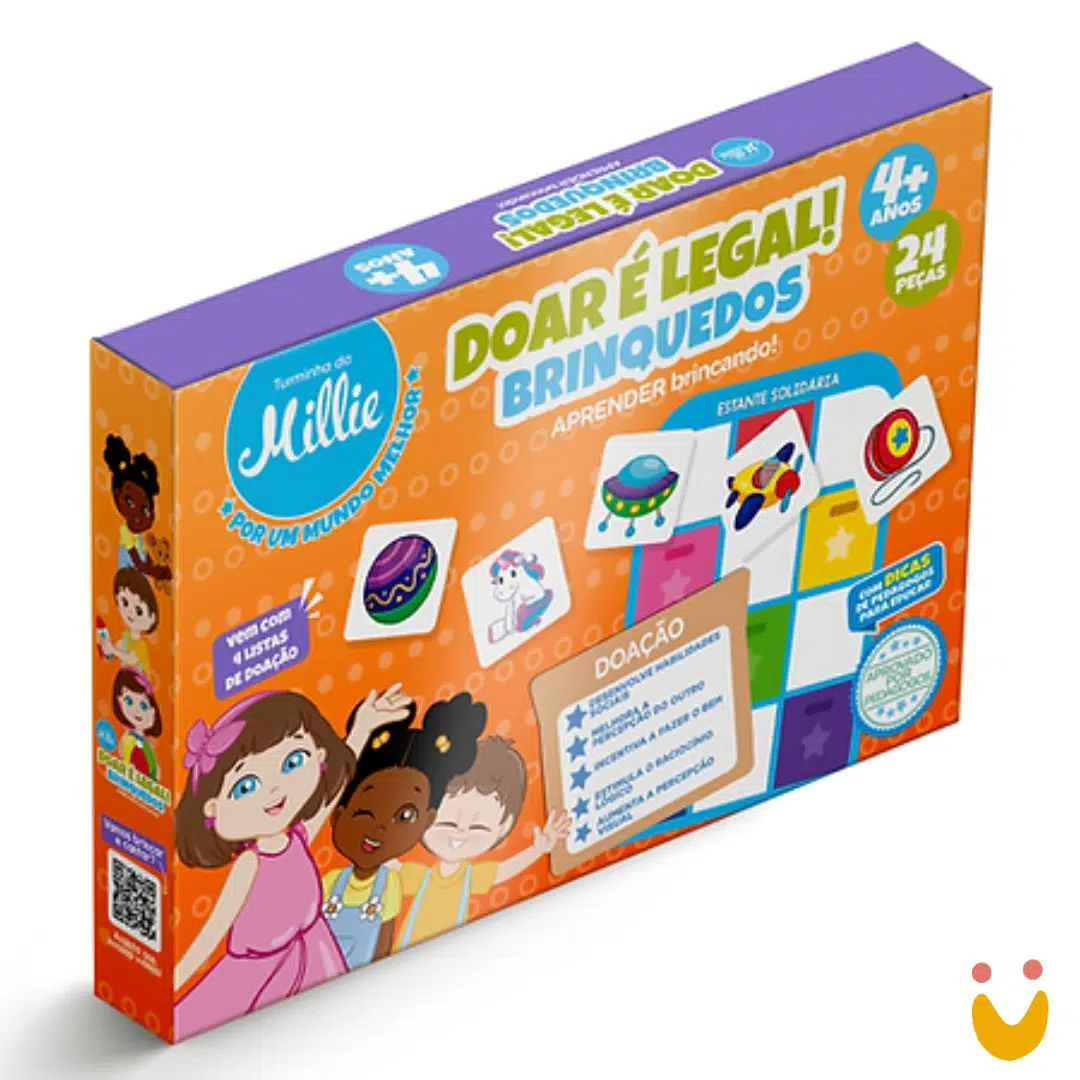 Brinquedo-educativo-jogo-doar-é-legal-brinquedos-turminha-da-millie-ludopia Jogo Doar é Legal! Brinquedos - Imagem 1