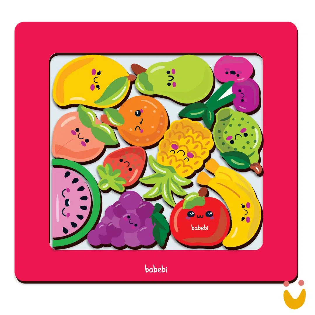 Brinquedo-educativo-monte-empilhe-frutas-babebi-ludopia Monte e empilhe Frutas - Imagem 1