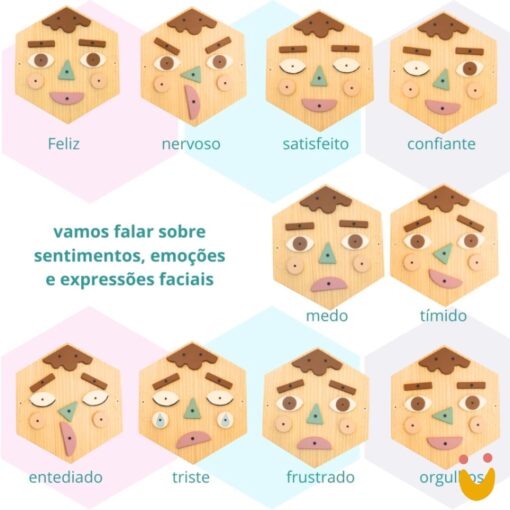 Painel Sensorial Colmeia - Sentimentos - Imagem 3