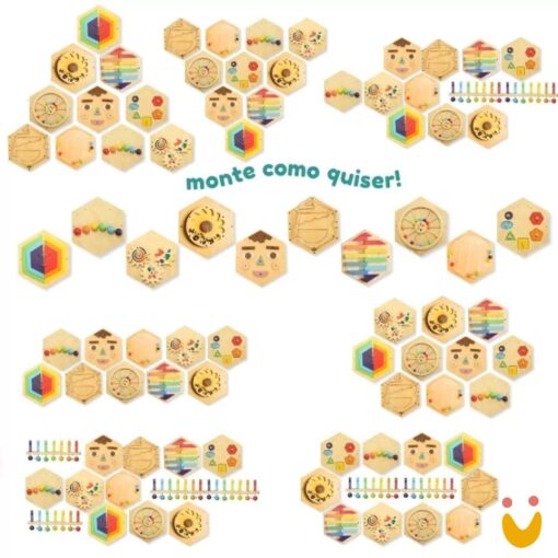 Painel Sensorial Colmeia - Jogo da Velha - Imagem 4