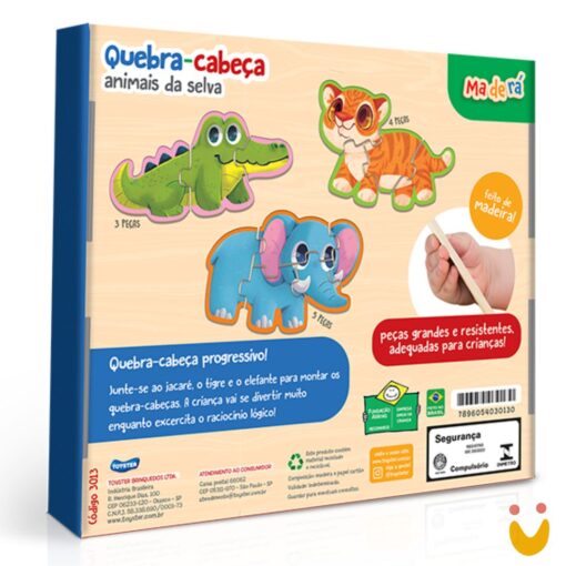 Quebra-cabeça Animais da Selva - Imagem 4