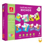 Quebra cabeça Cadê meu par - Bichos