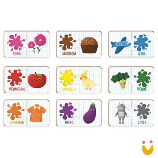 Quebra cabeça Cadê meu par - Cores - Imagem 2