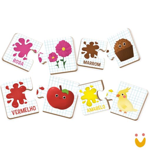 Quebra cabeça Cadê meu par - Cores - Imagem 3