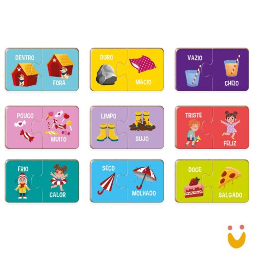 Quebra cabeça Cadê meu par - Opostos - Imagem 2