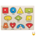 Encaixe divertido com pinos - Formas