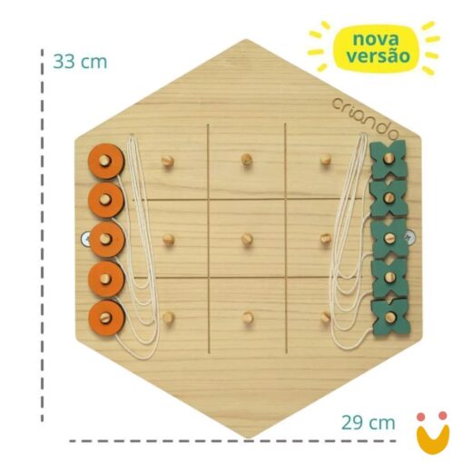 Painel Sensorial Colmeia - Jogo da Velha - Imagem 2