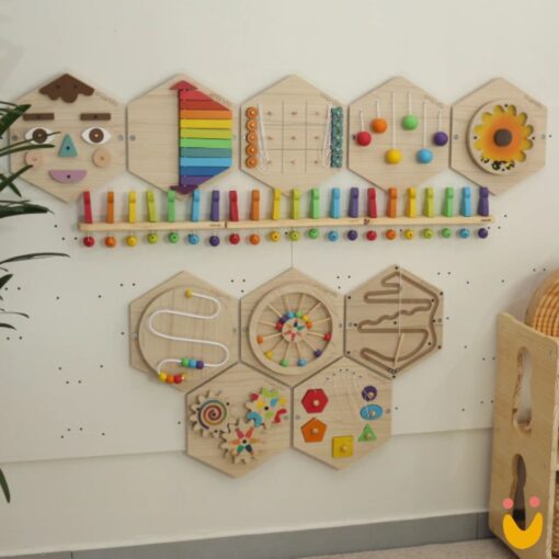 Painel Sensorial Colmeia - Jogo da Velha - Imagem 3