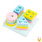 Encaixe divertido formas e cores - 17 peças