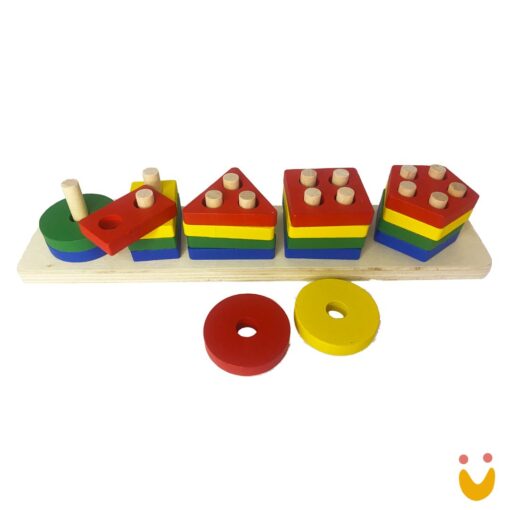 Encaixe divertido formas e cores - 5 colunas - Imagem 2