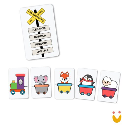 Cartas Educativas Trem do Animais - Imagem 2