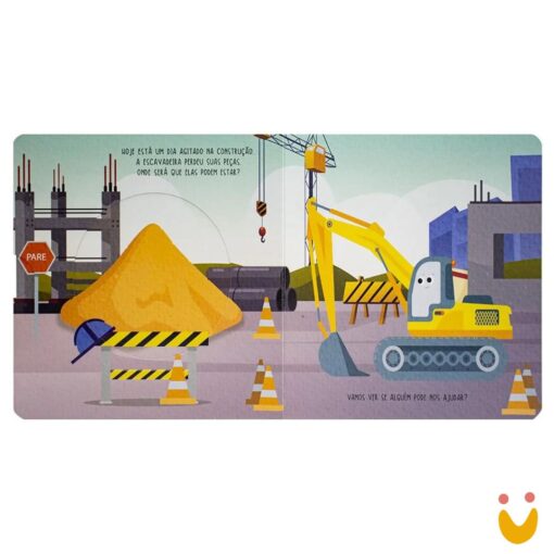 Livrinho Quebra-cabeça: Escavadeira - Imagem 2