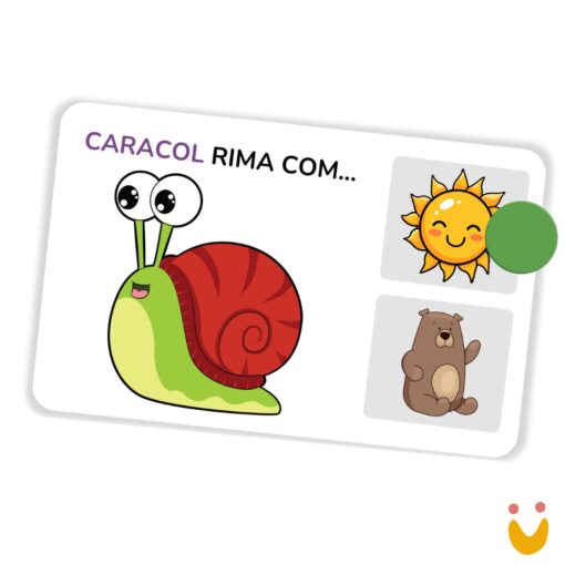 Cartas Educativas Rima Com que? - Imagem 2
