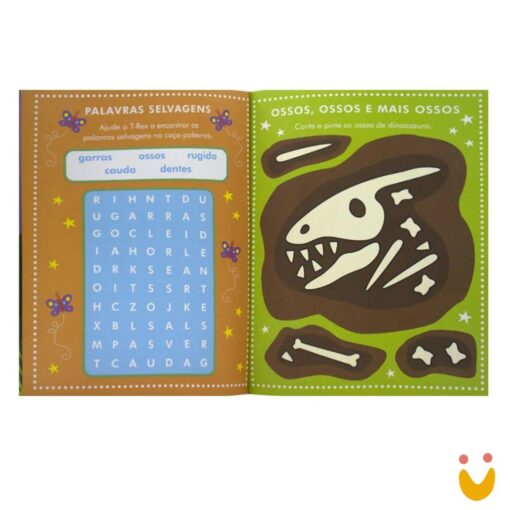 Aventuras com Adesivos - Livro de Atividades: Dinossauros - Imagem 2
