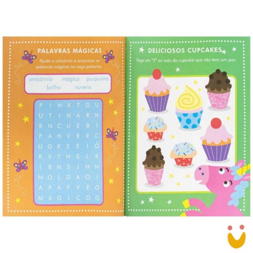 Aventuras com Adesivos - Livro de Atividades: Unicórnios - Imagem 2