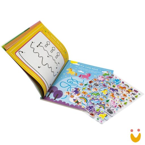 Aventuras com Adesivos - Livro de Atividades: Unicórnios - Imagem 3