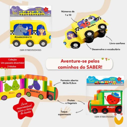 Passeio Divertido - Livro de Banho: Frutas e Vegetais - Imagem 2