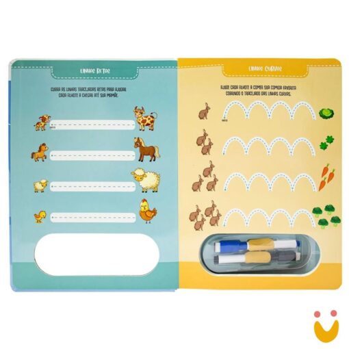 HS Escreva e Apague Meu GRANDE livro de coordenação motora - Imagem 2