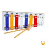 Xilofone colorido de barras