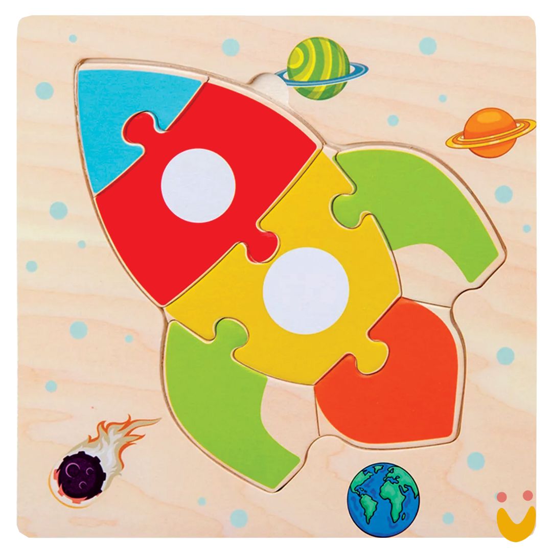 Brinquedo-educativo-quebra-cabeça-ludopia-1 Quebra cabeça Foguete - Imagem 1
