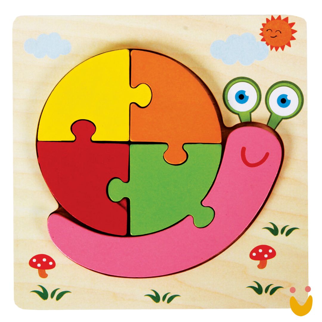 Brinquedo-educativo-quebra-cabeça-ludopia-11 Quebra cabeça Caracol - Imagem 1