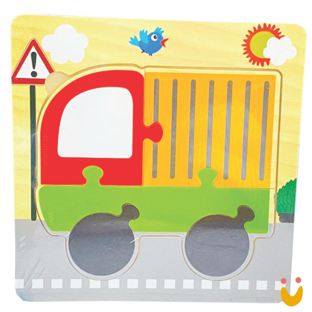 Brinquedo-educativo-quebra-cabeça-ludopia-2 Quebra cabeça Caminhão - Imagem 1
